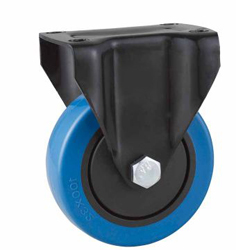 Mid duty Blue PVC Rigid caster
