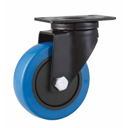 Mid duty Blue PVC Swivel caster