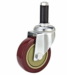 PVC Screw W/Rubber sleeve caster