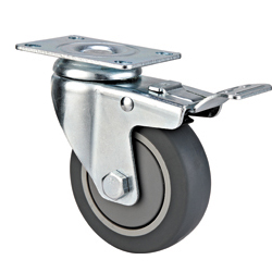 Mid duty TPR  Plate W/brake caster