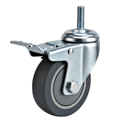 Mid duty TPR  Thread W/brake caster
