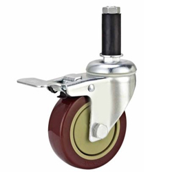 4 inch Mid duty Rubber sleeve caster