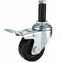 4 inch Mid duty Rubber sleeve caster