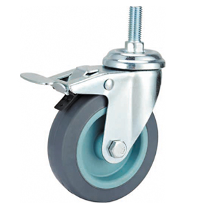 TPR Screw W/brake caster