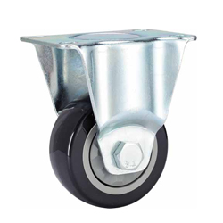 Mid duty Black PVC Rigid caster